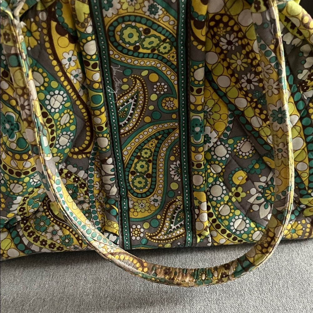 Vera Bradley Lemon Parfait Paisley Kiss lock Bag - Picture 10 of 16
